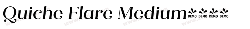 Quiche Flare Medium字体转换